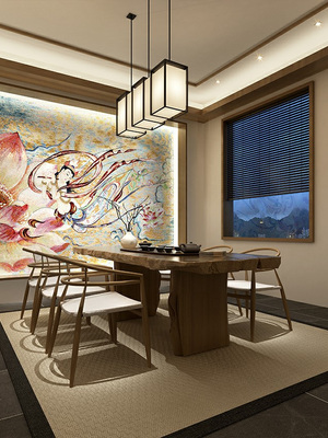 <h4>Home Decoration · New Chinese Style Ⅱ</h4><p>Tea room area</p>